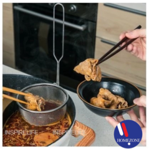 Japan imported steamboat / hot pot hotpot net ladle mesh strainer stainless steel ladle with handle