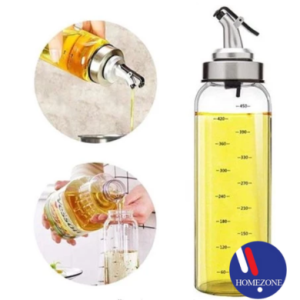 Dispenser Pourer Bottle Spout with scales Olive Oil, Cooking Oil, Vinegar, Lead-Free Glass