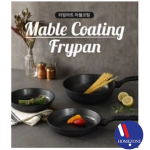 Induction LivingArt Premium Marble Coating Wok – Korean Non-Sticky Frying Marble Frying Stone Wok