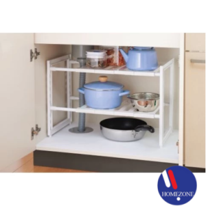 JAPAN IMPORTED 2 Tier Extendable Arrange Free Under Sink Basin Cupboard Cabinet Storage Shelf Kitchen Rack Organizer