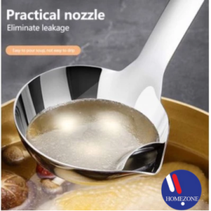 Stainless Steel Oil Separator Soup Skimmer Healthier Oil Strainer Separator Ladle