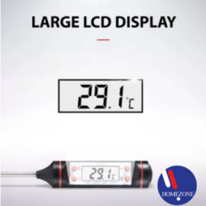 Thermometer For Kitchen Food Oil Milk Cooking BBQ Digital Probe Meat Drinks Stainless Steel