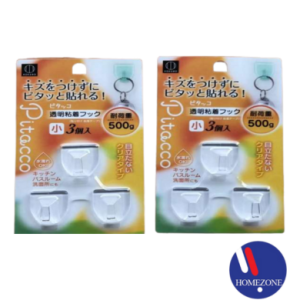 Pitacco Transparent Adhesive Hooks Small 3pcs