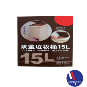 Double Covered Trashbin 15L